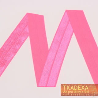 Lemovací pruženka lesklá-NEON RŮŽOVÁ po 50m