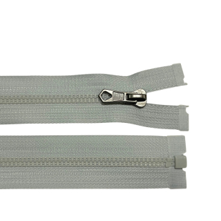 Zip kostěný dělitelný No 5 55 cm Nyguard - světle šedá