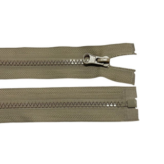 Zip kostěný dělitelný 35cm-TMAVŠÍ BÉŽOVÁ