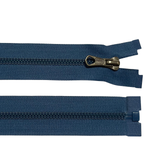 Zip kostěný dělitelný No 5 50 cm Nyguard - džínově modrá