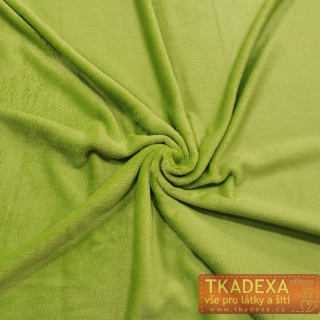 zbytek-Coral fleece soft-ZELENÁ=80cm